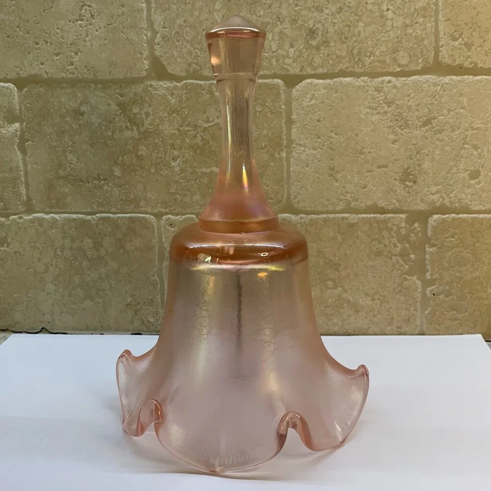 Vintage Fenton Pink 75th Anniversary Bell